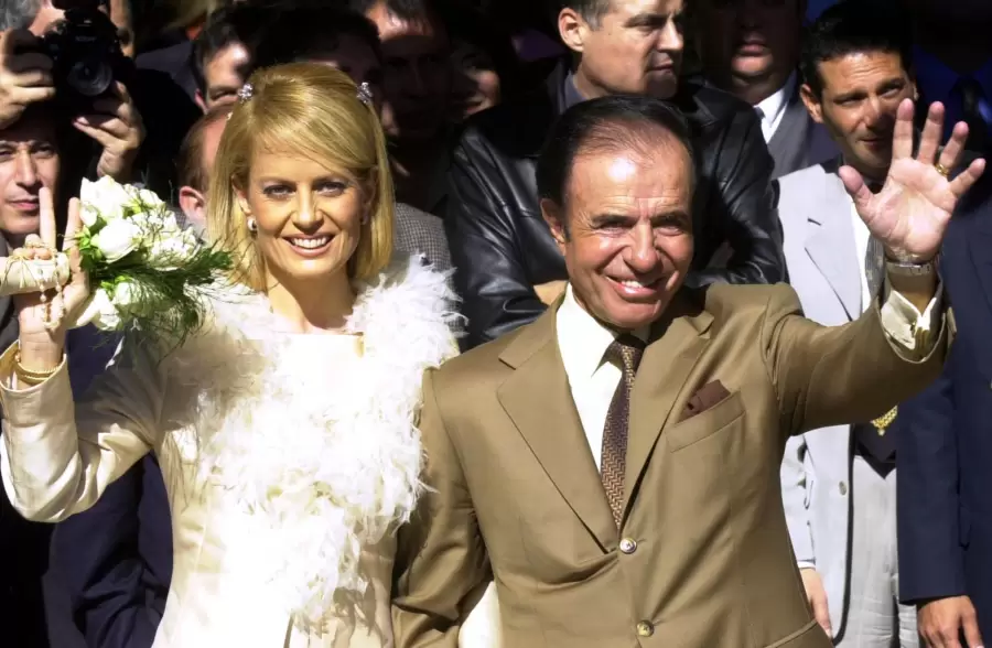 Su casamiento con Carlos Menem