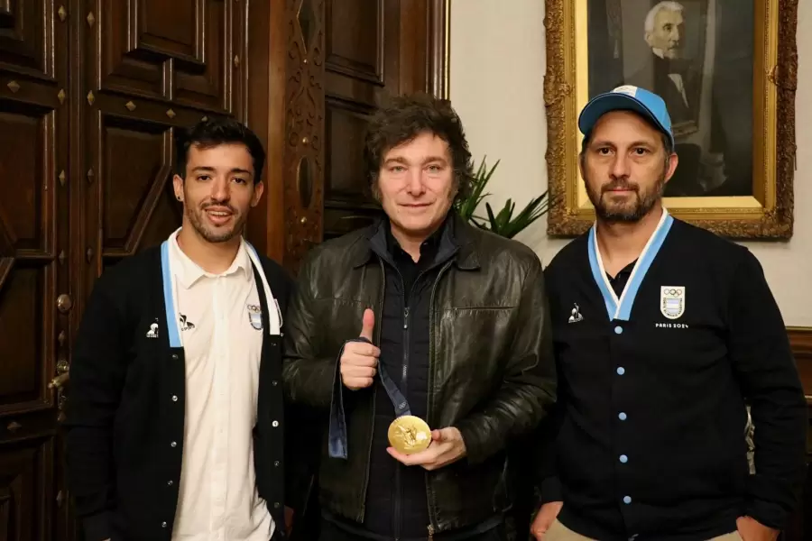 Maligno Torres con Javier Milei