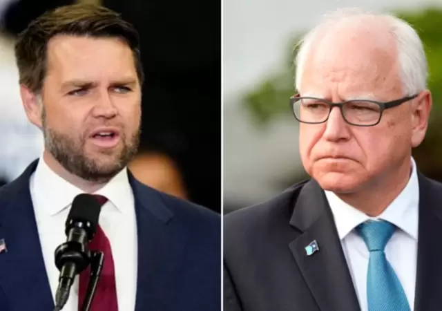 J.D. Vance y Tim Walz, contrincantes para lograr la vicepresidencia de EE.UU.