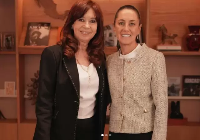 Cristina Kirchner y Claudia Sheinbaum.