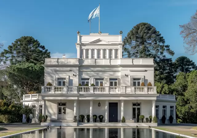 Chalet presidencial en la Quinta de Olivos.