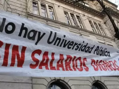 Reclamo salarial de docentes universitarios