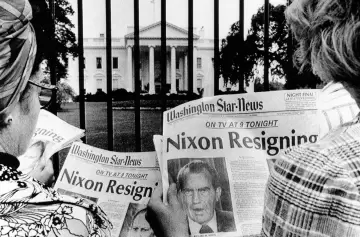 Richard Nixon renunci el 8 de agosto de 1974.