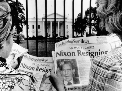 Richard Nixon renunci el 8 de agosto de 1974.