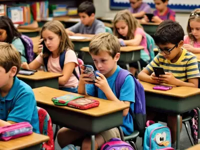 Regulan el uso de celulares en las escuelas de CABA.