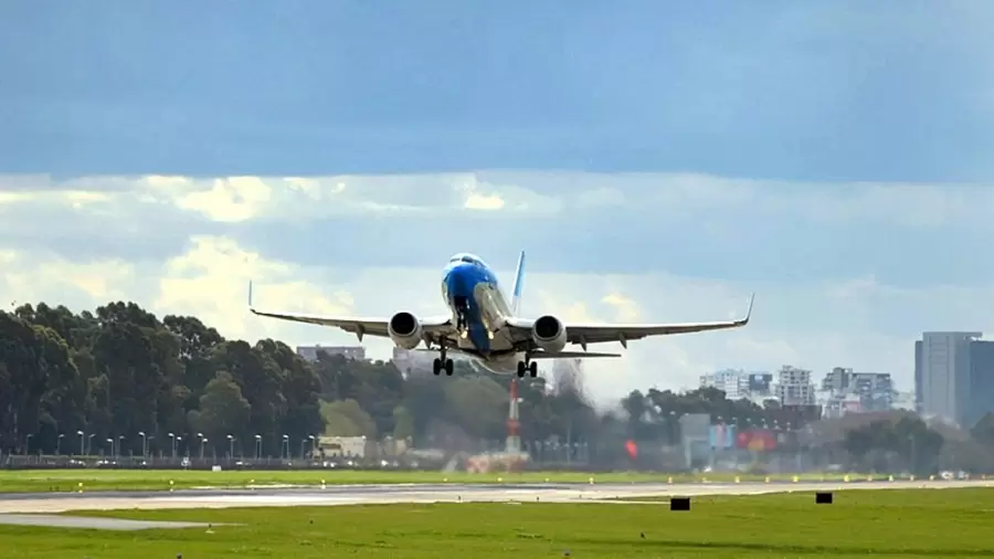 Aterrizaje en el Aeroparque Jorge Newbery