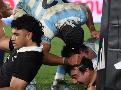 Agustn Creevy apoy el ltimo try para Argentina