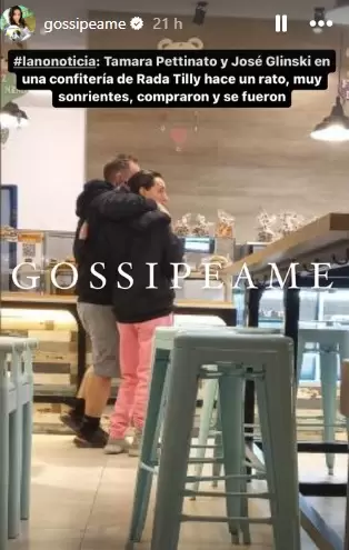 Tamara Pettinato junto a su pareja en Chubut/ Fuente: Gossipeame