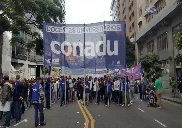 Protesta de docentes