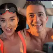 Ahora se tiran de helicpteros: Katy Perry y Orlando Bloom