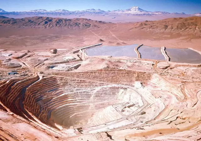 Mina de cobre La Escondida, Chile.