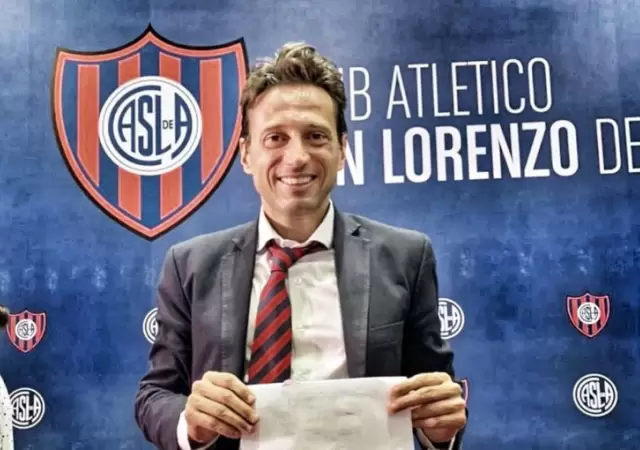 El titular de San Lorenzo, Marcelo Moretti