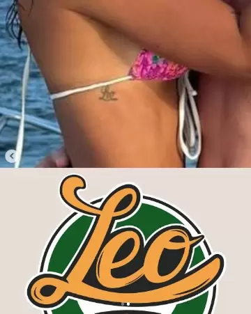 La comparacin entre el logo de la pizzera y el tatuaje de Antonela.