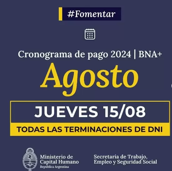 Fecha oficial de agosto 2024