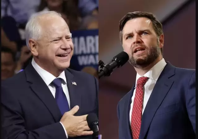 Tim Walz y J.D. Vance se vern las caras en los atrios de debate