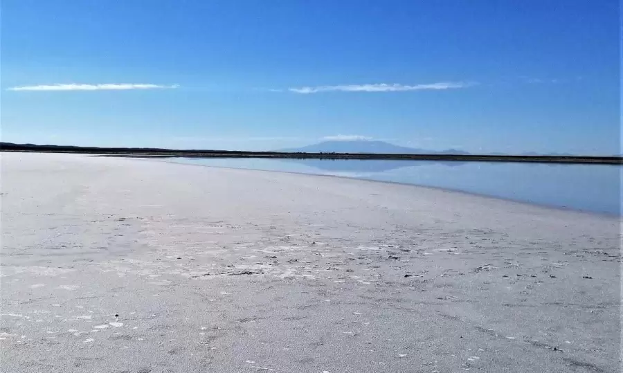 Paisaje de las Salinas del Diamante en San Rafael/