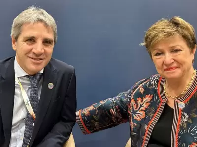 Luis Caputo y Kristalina Georgieva