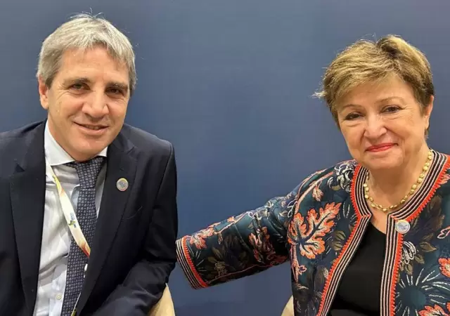 Luis Caputo y Kristalina Georgieva