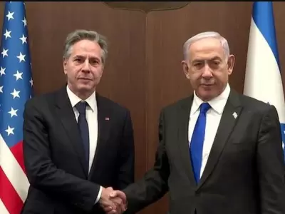 Antony Blinken y Benjamn Netanyahu