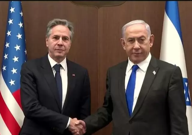 Antony Blinken y Benjamn Netanyahu