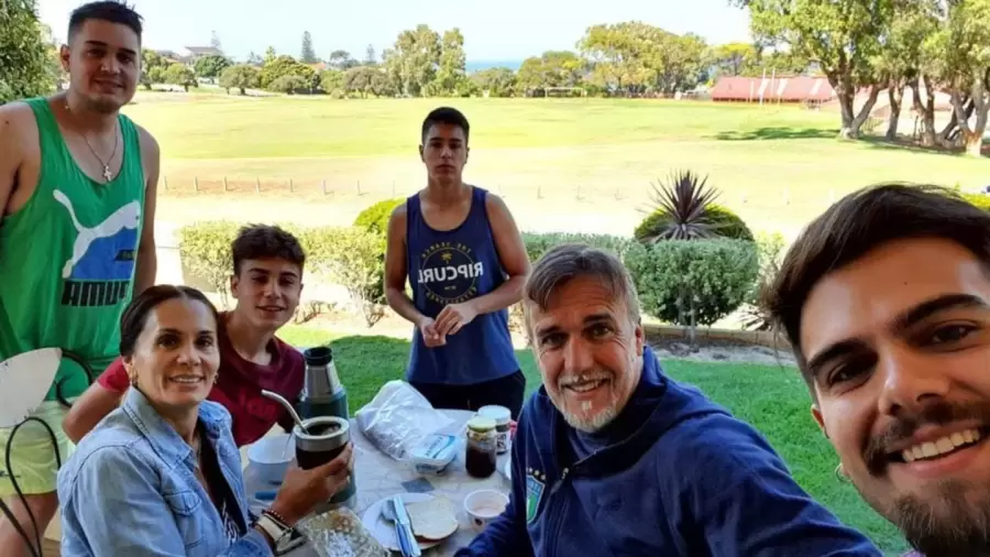 Almuerzo dominguero en casa de los Batistuta