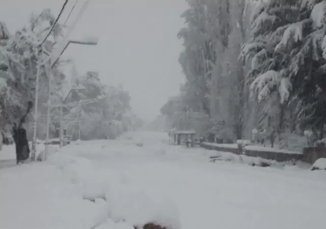 Nieve en el Manzano Histrico