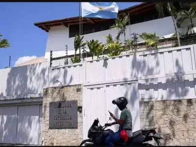 La residencia de la embajada de Argentina en Caracas