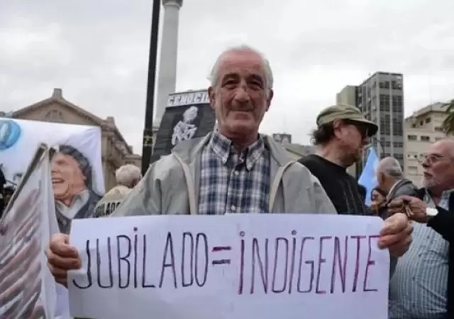 Jubilados por debajo del ndice de la pobreza.