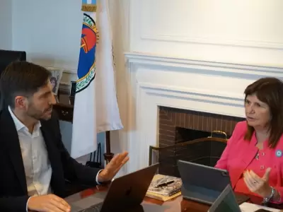 El gobernador de Santa Fe festejo con la Ministra Bullrich la baja del delito en Rosario/