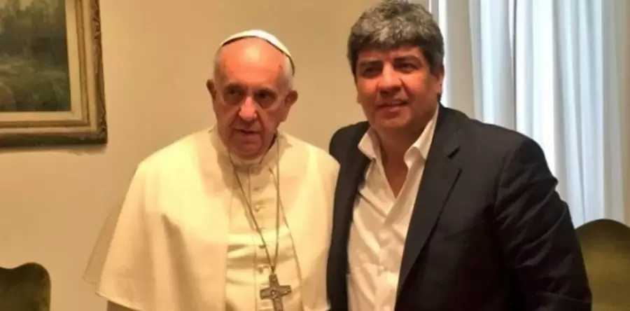 El Papa con Pablo Moyano