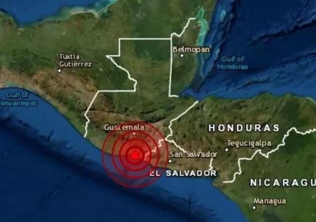 Un remesn de 6,1 sacudi El Salvador y Guatemala