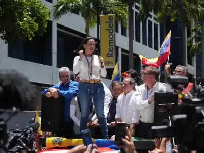 Corina Machado se mantiene en el centro de cada manifestacin