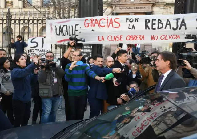 Lacalle Pou fue sorprendido con una batera de recriminaciones.