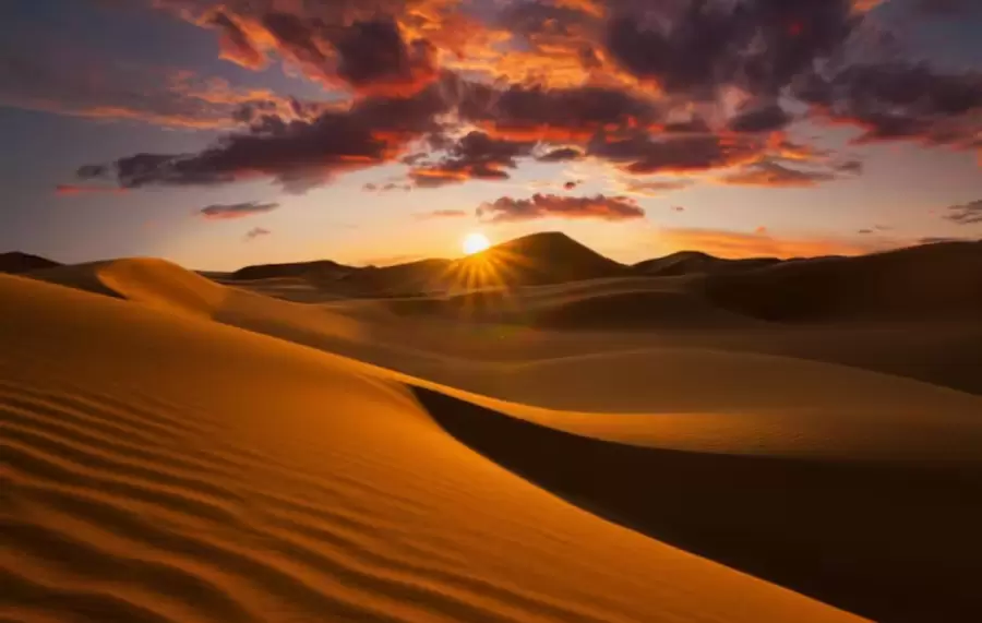 El desierto del Sahara.