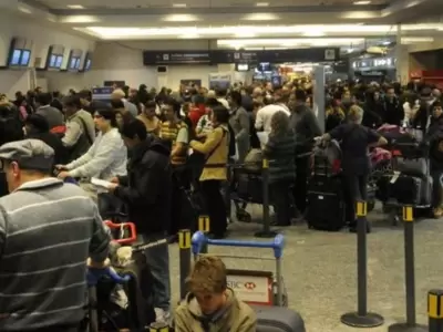 Demoras y trastornos en Aeroparque por medidas de fuerza