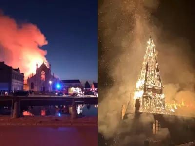 El incendio devast a la Inmaculada Concepcin.