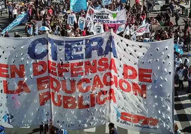 CTERA advirti que si esta semana no hay avances en cuanto a la aprobacin de la Ley de Financiamiento, se convocar a una nueva marcha nacional