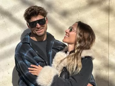 Jimena Barn y su novio, Matas Palleiro.