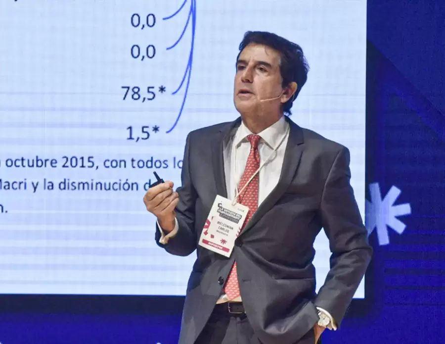 El economista Carlos Melconian, muy cr�tico de la gesti�n que lleva Luis Caputo, el ministro de econom�a./