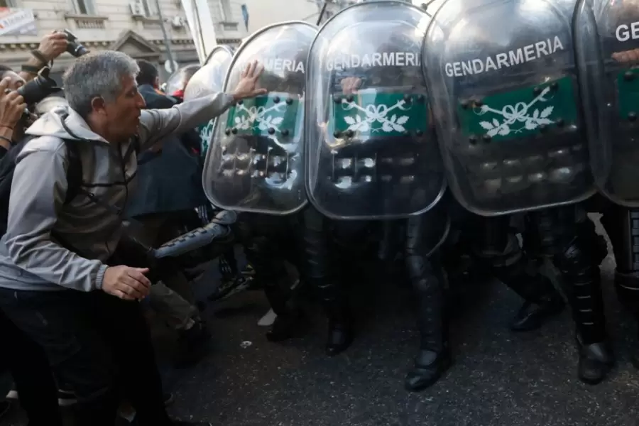 Represin a una marcha de jubilados