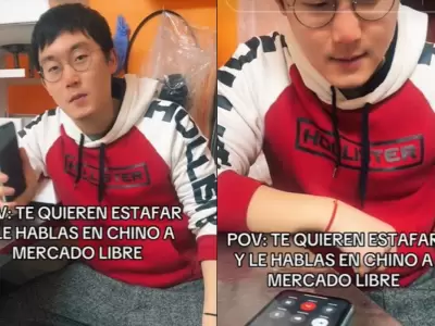 El tiktoker nunca flaque en su plan de engao y le sigui tomando el pelo.