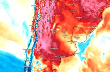 Calor, sequa y viento fuerte aumenta el riesgo de incendios en Argentina