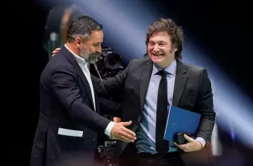 Javier Milei y Santiago Abascal.