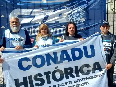 Los docentes universitarios realizaron un nuevo paro este jueves.