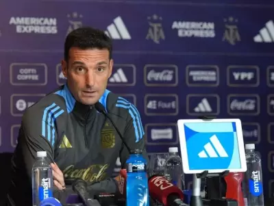 Lionel Scaloni en conferencia de prensa