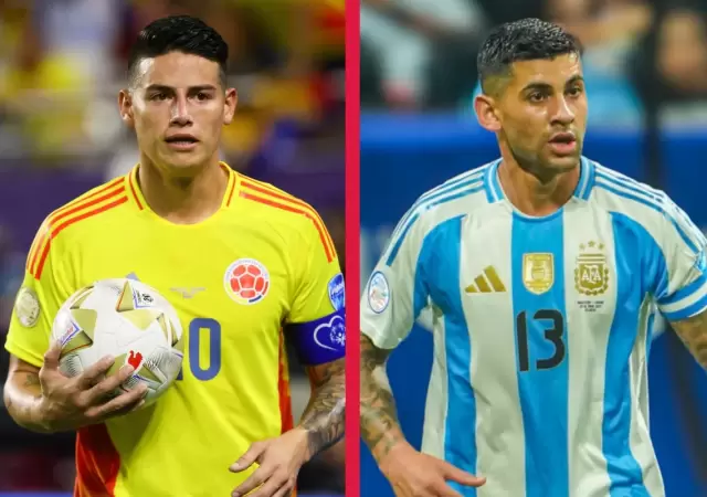 Colombia vs Argentina, este martes.