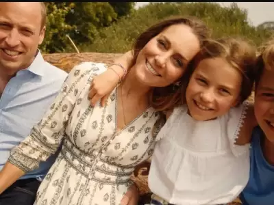 Kate Middleton junto a su familia.