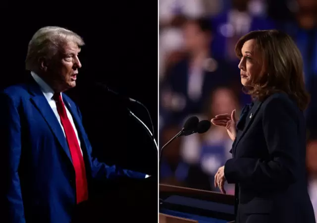 Donald Trump y Kamala Harris.