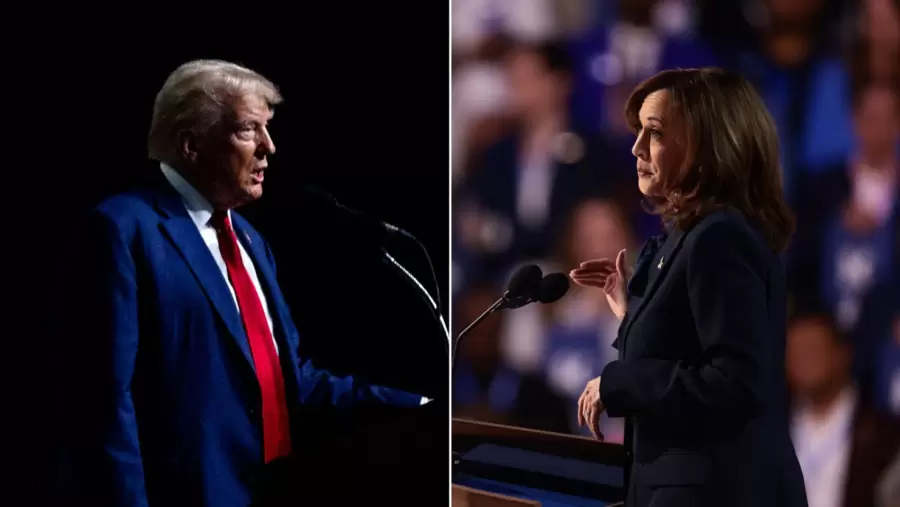 Donald Trump y Kamala Harris.