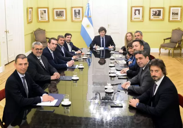 El Presidente recibi en Casa Rosada a diputados nacionales de la UCR.